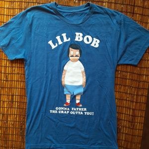 Bob's Burgers Bob T-Shirt Small Blue Cartoon …